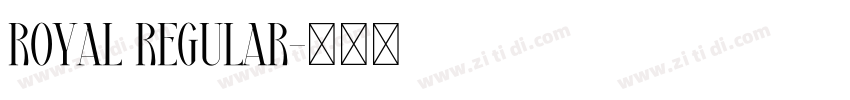 Royal Regular字体转换